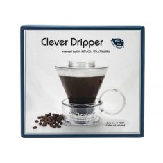 Clever Clever Dripper - Sklenený kávovar 500 ml transparentný hnedý