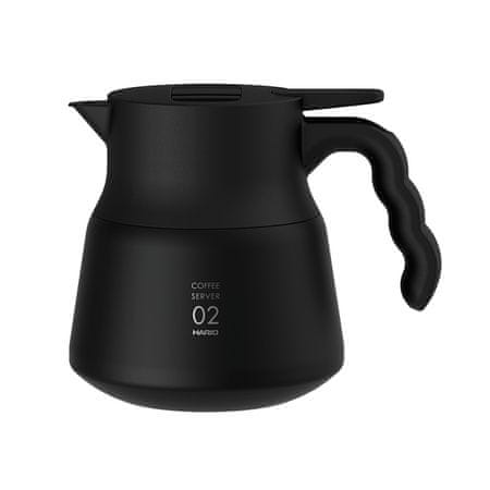 Hario Izolovaný nerezový server Hario V60-02 PLUS Black - 600 ml