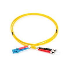 Digitus Optický kabel Optic Patch, LC / ST, Singlemode, OS2, 09/ 125 µ, 5m - žlutý