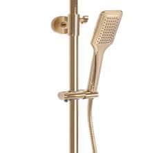 REA Sprchový set s termostatom Tom - dažďová a ručná sprcha zlatá