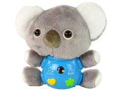 Mamido Plyšová koala s projektorom šedá