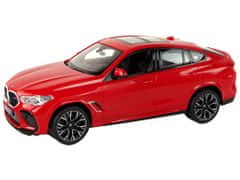 Lean-toys R/C auto Bmw X6 M 1:14 Rastar Red