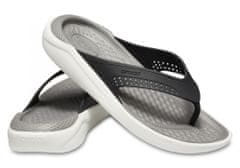 Crocs LiteRide Flip-Flops pre mužov, 45-46 EU, M11, Žabky, Šlapky, Papuče, Black/Smoke, Čierna, 205182-05M