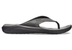 Crocs LiteRide Flip-Flops Unisex, 38-39 EU, M6W8, Žabky, Šlapky, Papuče, Black/Slate Grey, Čierna, 205182-0DD