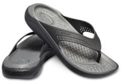 Crocs LiteRide Flip-Flops Unisex, 38-39 EU, M6W8, Žabky, Šlapky, Papuče, Black/Slate Grey, Čierna, 205182-0DD