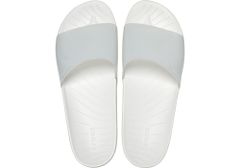 Crocs Splash Glossy Slides pre ženy, 39-40 EU, W9, Šlapky, Sandále, Papuče, White, Biela, 208538-100