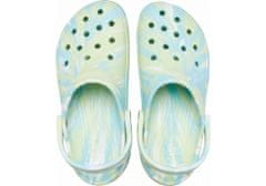 Crocs Classic Platform Marbled Clogs pre ženy, 36-37 EU, W6, Dreváky, Šlapky, Papuče, Celery/Multi, Zelená, 207176-3UB