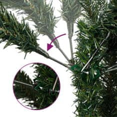 Vidaxl Umelý výklopný vianočný stromček so stojanom zelený 240 cm