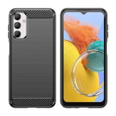 IZMAEL Carbon Shield TPU puzdro pre Samsung Galaxy M14 - Čierna KP28577