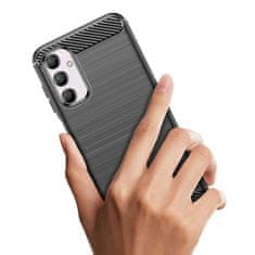 IZMAEL Carbon Shield TPU puzdro pre Samsung Galaxy M14 - Čierna KP28577