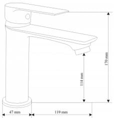 Mexen Royo set umývadlová + vaňová batéria s príslušenstvom df05, chróm (72203DF05-00)