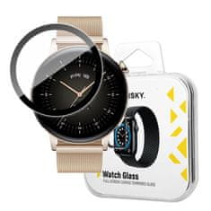 shumee Hybridné ochranné sklo pre Huawei Watch GT 3 42mm čierne