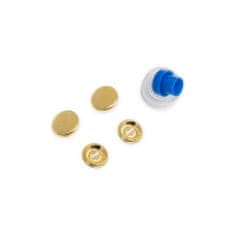 PRYM Poťahovacie gombíky + narážač, 19 mm, 5 ks, zlaté farby