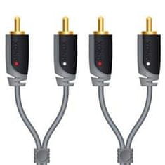 Sinox AV kabel SXA4201 2RCA-2RCA, stereo audio 1,0m