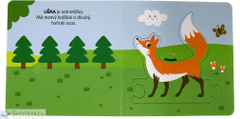 Zvieratká v lese - knižka s puzzle