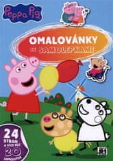 Jiri Models Maľovanky A4 so samolepkami - Peppa Pig