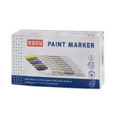 EASY PAINTMARKER Olejový popisovač s okrúhlym hrotom biely, 10 ks v balení