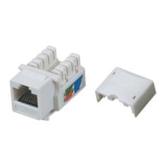 DATACOM Keystone RJ45 UTP CAT5E (DUAL) MINI biely