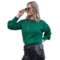 Dstreet Dámsky oversize sveter EMERALD green my2119 Univerzálne