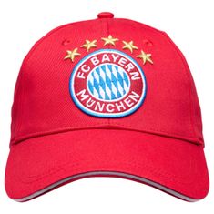 FAN SHOP SLOVAKIA Šiltovka FC Bayern Mníchov, Červená, Znak klubu, Bavlna, 55-61cm