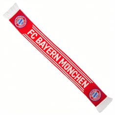 FAN SHOP SLOVAKIA Šál FC Bayern Mníchov, červeno-biela, znak klubu, strapce, 130x17cm