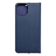 FORCELL Obal / kryt na Apple iPhone 15 modré - kniha LUNA Book Carbon