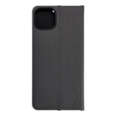 FORCELL Puzdro / obal na Apple iPhone 15 Plus čierne - kniha LUNA Book Carbon