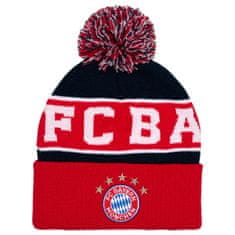 FAN SHOP SLOVAKIA Zimná Čiapka FC Bayern Mníchov, Bambula, Červeno-čierna, elastická