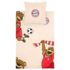 FAN SHOP SLOVAKIA Súprava obliečok FC Bayern Mníchov, Berni, Bavlna 135x200 / 80x80cm