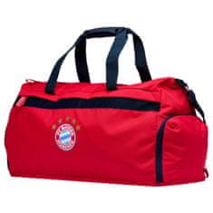 FAN SHOP SLOVAKIA Športová taška cez rameno FC Bayern Mníchov, Červená, Zip 60x25x34cm