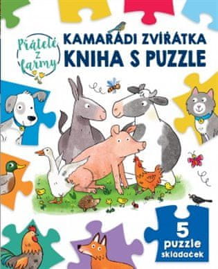 Svojtka & Co. Kniha s puzzle: Kamaráti zvieratká 5x9 dielikov