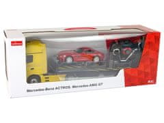 Lean-toys Mercedes-Benz R/C Caravan 1:26 žltá červená