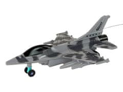 Lean-toys Diaľkovo ovládaný pilot Jet Grey