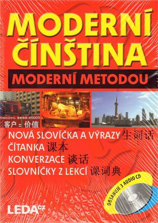 LEDA Moderná čínština modernou metódou - 3 knihy+3CD