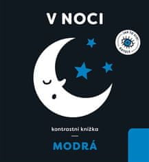 V noci - kontrastná knižka modrá