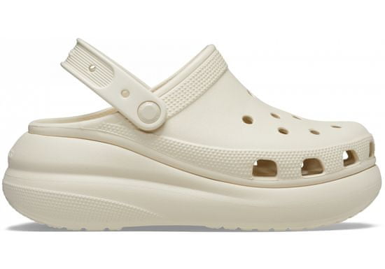 Crocs Classic Crush Clogs Unisex, 36-37 EU, M4W6, Dreváky, Šlapky, Papuče, Bone, Béžová, 207521-2Y2