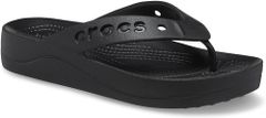 Crocs Baya Platform Flip-Flops pre ženy, 39-40 EU, W9, Žabky, Šlapky, Papuče, Black, Čierna, 208395-001