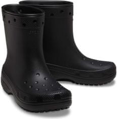 Crocs Classic Rain Boots Unisex, 41-42 EU, M8W10, Gumáky, Čižmy, Black, Čierna, 208363-001