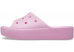 Crocs Classic Platform Slides pre ženy, 36-37 EU, W6, Šlapky, Sandále, Papuče, Flamingo, Ružová, 208180-6S0