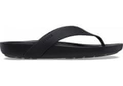 Crocs Splash Flip-Flops pre ženy, 39-40 EU, W9, Žabky, Šlapky, Papuče, Black, Čierna, 208218-001