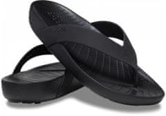 Crocs Splash Flip-Flops pre ženy, 38-39 EU, W8, Žabky, Šlapky, Papuče, Black, Čierna, 208218-001