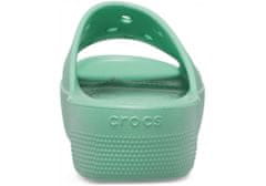 Crocs Classic Platform Slides pre ženy, 38-39 EU, W8, Šlapky, Sandále, Papuče, Jade Stone, Zelená, 208180-3UG