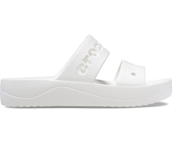 Crocs Baya Platform Sandals pre ženy, 36-37 EU, W6, Sandále, Šlapky, Papuče, White, Biela, 208188-100