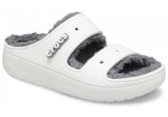 Crocs Classic Cozzzy Sandals Unisex, 41-42 EU, M8W10, Papuče, White, Biela, 207446-100