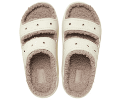 Crocs Classic Cozzzy Sandals Unisex, 42-43 EU, M9W11, Papuče, Bone/Mushroom, Béžová, 207446-2YC