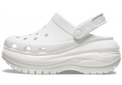 Crocs Classic Mega Crush Clogs Unisex, 39-40 EU, M7W9, Dreváky, Šlapky, Papuče, White, Biela, 207988-100