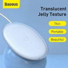 BASEUS bezdrôtový Charger Jelly QC 3.0 15W biela (WXGD-02)