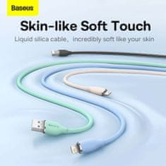 BASEUS Lightning Cable Jelly Liquid Silica Gel 2.4A 2m čierna (CAGD000101)