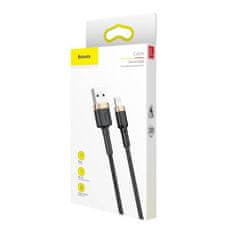 BASEUS Lightning Cafule Cable 1.5A 2m Gold + čierna (CALKLF-CV1)