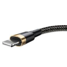 BASEUS Lightning Cafule Cable 1.5A 2m Gold + čierna (CALKLF-CV1)